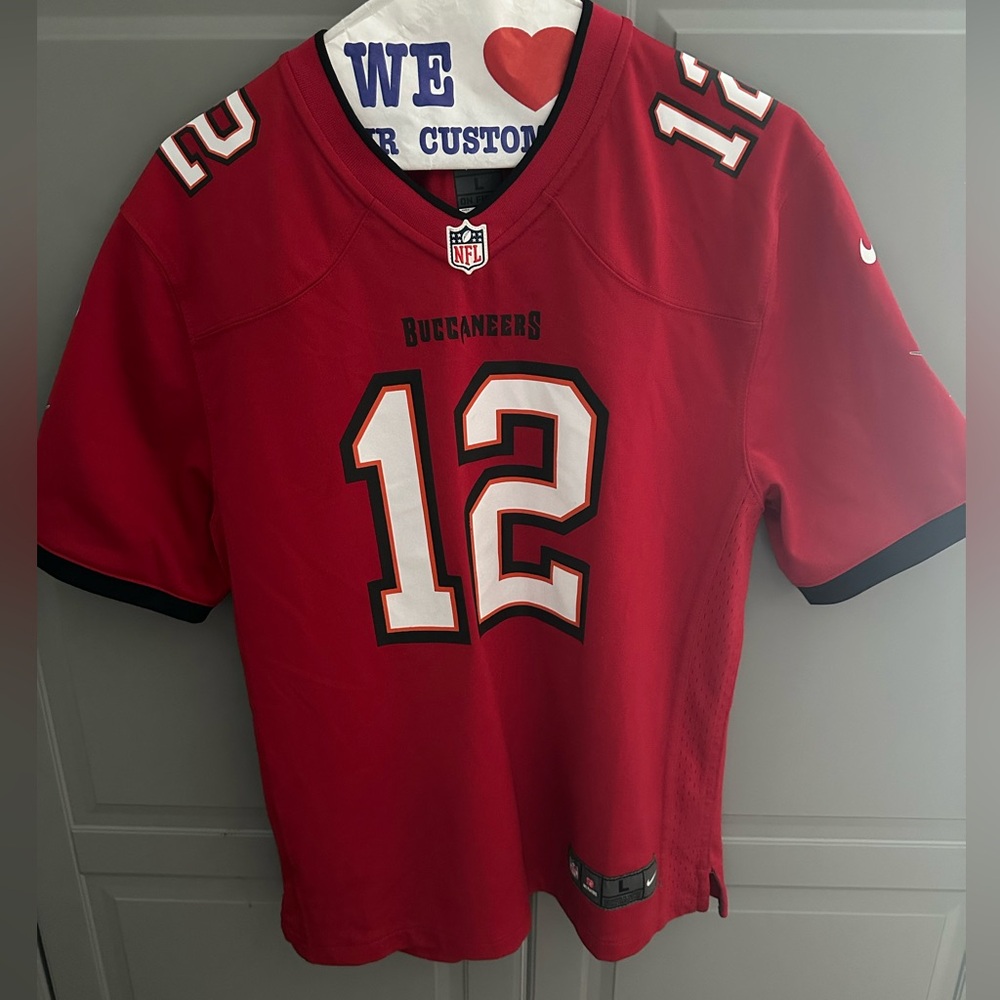 Nike Red Buccaneers Jersey Authentic Team Design
